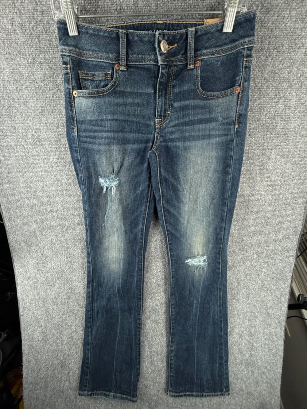 NWT American Eagle Jeans Women Kick Boot Cut Dark Wash Denim Stretch